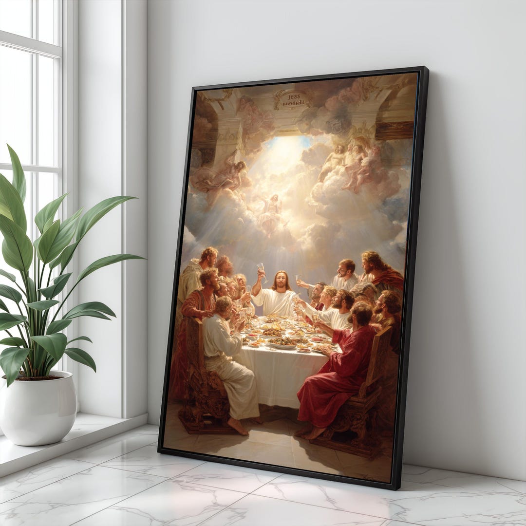 The Last Supper Canvas Print, Religious Christian Wall Art - Etsy