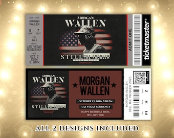 DOWNLOAD DIGITALE ISTANTANEO / Modello di biglietto per il concerto del tour Wallen I'm Still The Problem personalizzato, modificabile e stampabile