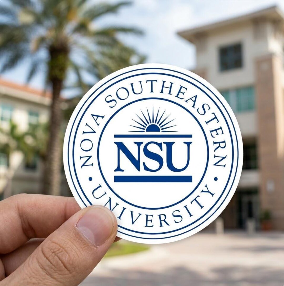 Nsu Sticker Nova Southeastern University Sticker, NSU Sharks Vinyl Decal for Laptop ...