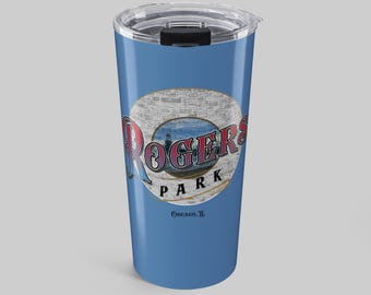Rogers Park Chicago Tumbler, Lighthouse and Northernmost Neighborhood Insulated Travel Mug Gift