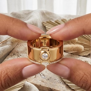 Galaxy Ring Cover CZ Pave Band Ultrahuman Smart Ring Jacket Enhancer Stackable Ring 14K Gold Oura Ring Cover Gen 4 Ring Stacker
