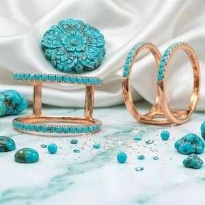 Oura Ring Jacket Turquoise Smart Ring Enhancer Gen3 4 5 Gold Vermeil Ring Wrap December Birthstone Boho Gift for Her