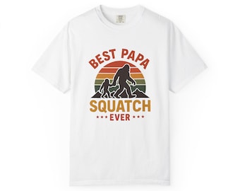 Squatch Bigfoot T-Shirt, Best Papa Grandpa Gift, Outdoor Unisex Tee, Bigfoot Lover Tee, Unique Shirt
