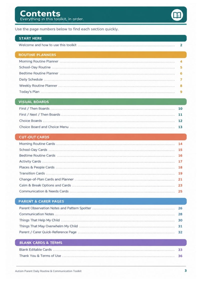 Visual Cards For Asd Example Autism Parent Daily Routine & Communication Toolkit | Visual Schedule ...