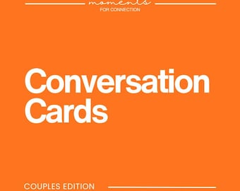 Couples Edition Conversation Cards – 100 Printable Cards | Digital Download