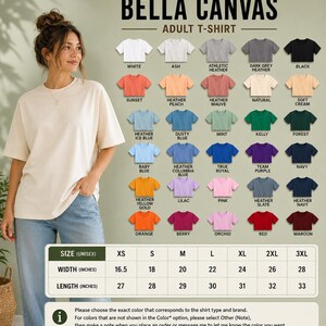 The image is a collage of various adult t-shirt designs, including different colors and styles, along with a woman wearing one of the t-shirts.