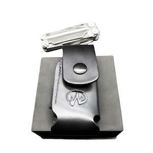 Handcrafted Leather Sheath for Leatherman Wave Multitool, Medium 4 Inch Belt Carry Holster, EDC Tool Case Gift for Him