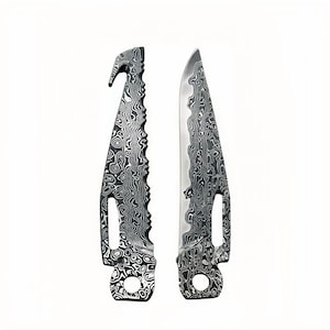 VG10 Damascus Replacement Blade Compatible with Leatherman Surge Multi Tool Part