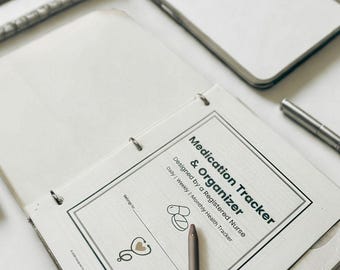 Medication Planner Printable | Nurse-Designed Health Tracker | Daily & Weekly Medication Log | Caregiver Organizer | PDF Download