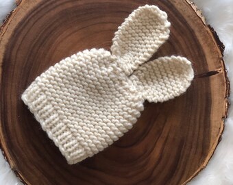 Newborn bunny hat.