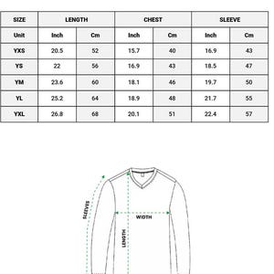 The image is a print of a youth hockey jersey size chart, which includes measurements for chest, sleeve, and length. The chart provides the size and corresponding measurements for different jersey sizes, such as XXL, YXS, and YXS. The chart also includes a diagram of a youth hockey jersey, which shows the measurements for sleeves and width. The image is due to manual measurement, and there will be an error of 1-3 cm.