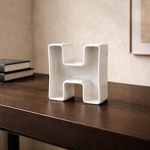 Ceramic Letter “H” by Adriani & Rossi - Vase / Bowl