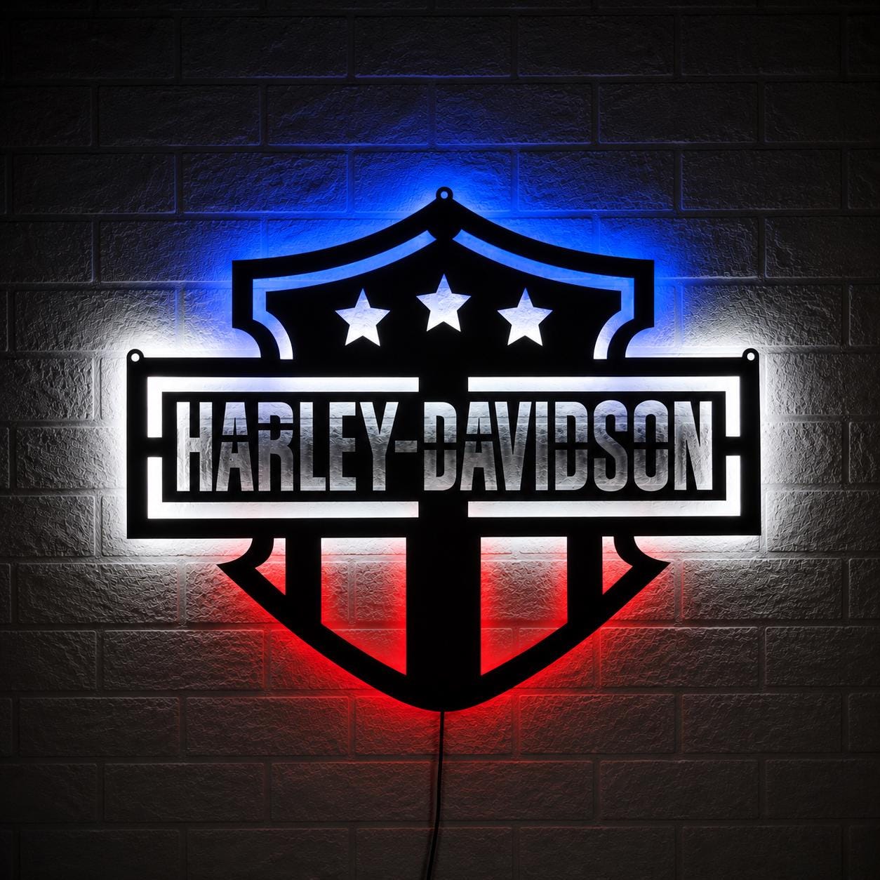 Light up Harley Davidson Sign - Etsy