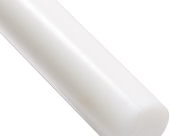 Varilla redonda de HDPE blanco translúcido – Barra de plástico de ingeniería PE 500