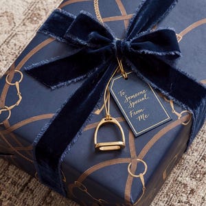 navy equestrian gift wrap luxury horse wrapping paper stirrup gift wrap old money gift wrap polo inspired wrapping paper navy and gold wrapping paper luxury mens gift wrap equestrian lover gift wrap classic heritage wrapping paper sophisticated gift wrap horse girl wrapping paper preppy luxury wrapping paper