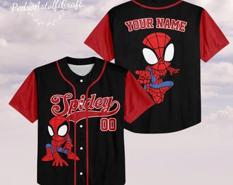 Personalized Spidey and His Amazing Friends Jersey | Custom Spider-Man Team Outfit for Disney Fans
