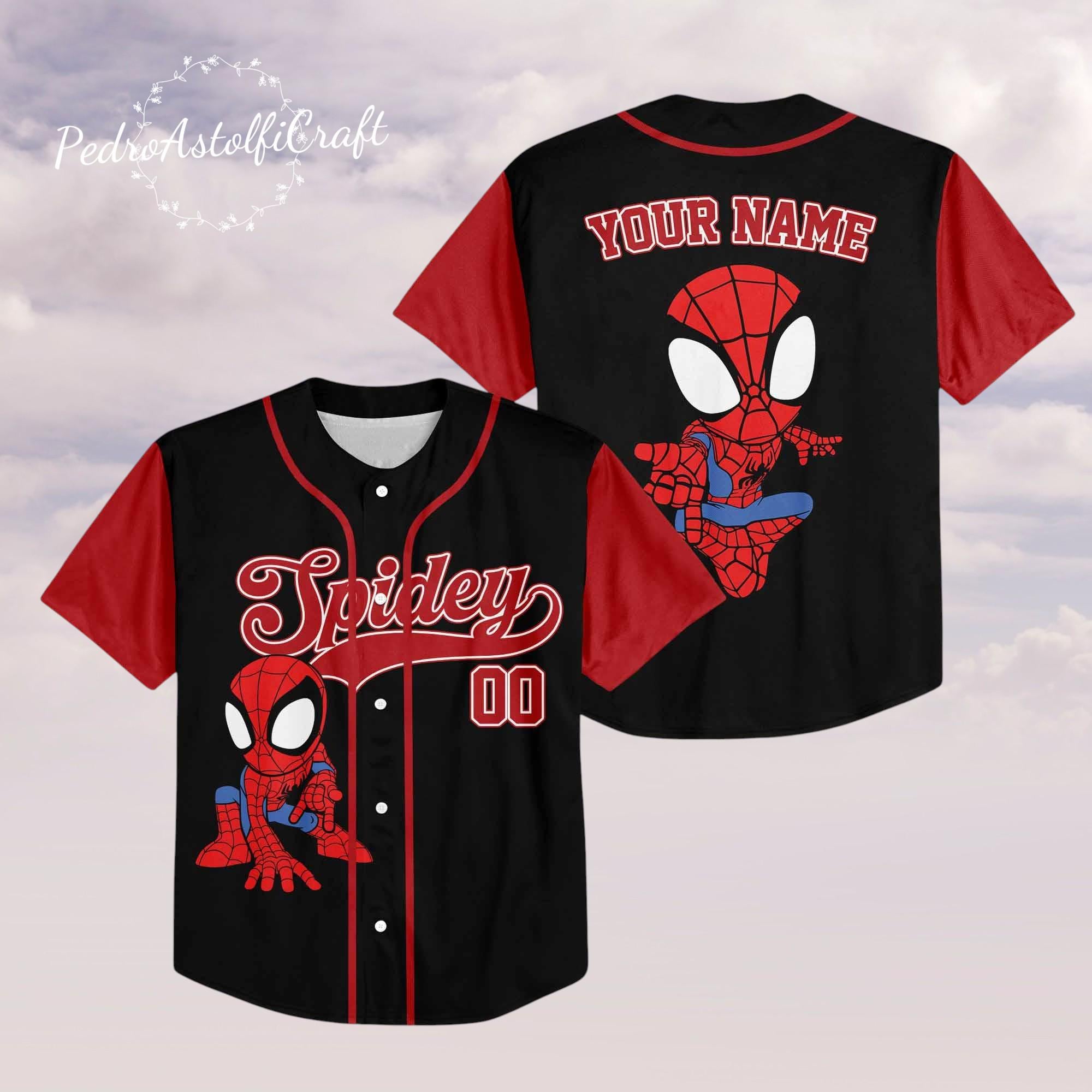 Discover Personalized Spidey and His Amazing Friends Jersey | Custom Spider-Man Team Outfit for Disney Fans