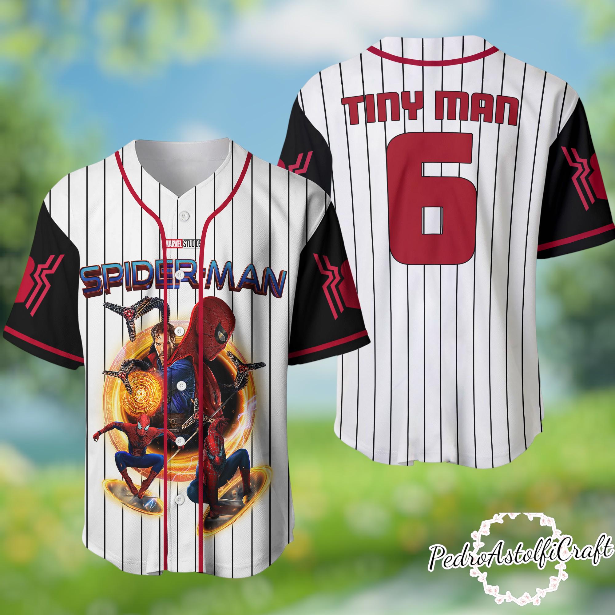 Discover Spider-Verse Baseball Jersey, Miles Morales Spider Man Shirt, Personalized Name Number Jersey, Marvel Superhero Outfit