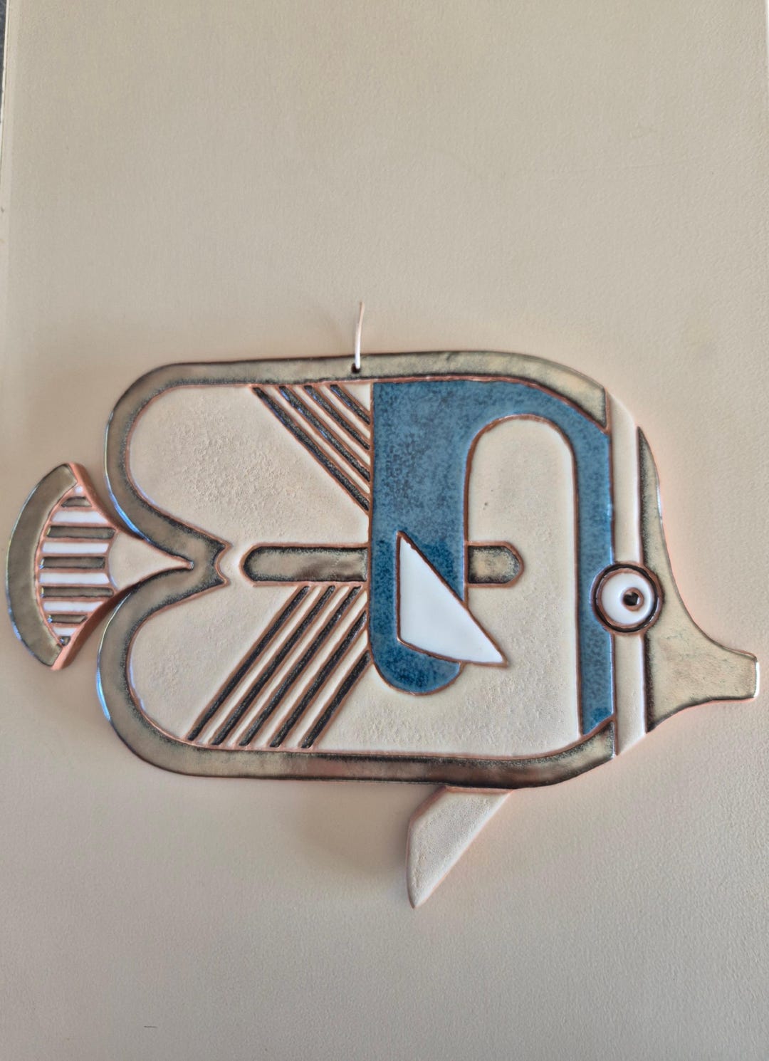 Décoration Murale En Céramique Poisson En Faïence émaillée Art — free download