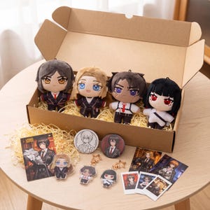 Limbus Company Chibi Plüsch-Puppen | Outis, Rodion, Heathriff & Ryoshu | It Bag Plüsch Schlüsselanhänger