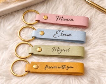 Personalized Keychain Engraved Name Custom Keychain Gift for Him Couple Keychain Custom Name Keychain Anniversary Gift