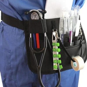 Personalized Medical Fanny Pack for Medical Workers Nurse Custom Name Waist Bag Organizer with Tape Holder Utility Belt Doctor Work Bag