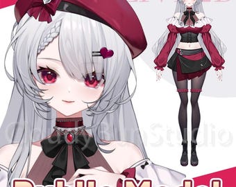 Ollie Vtuber Girl Model l Modelo Live2d prefabricado / VTS / Completamente montado / Cuerpo completo