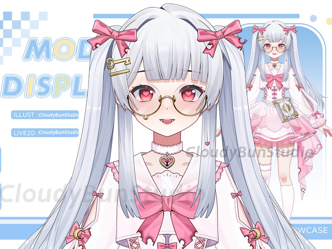 Custom Vtuber Model Commission With Rigging Assets - Live2d Vtuber ...