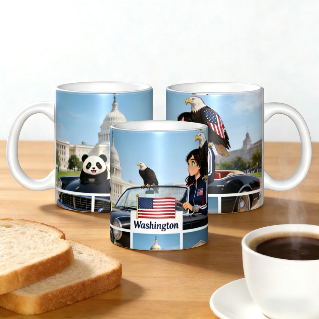 Calming Lina Harper USA Washington Coffee Mug,serene Anime Travel ...