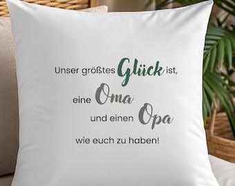 Personalisierbares Kissen für Oma & Opa - Geschenkidee