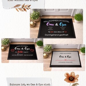 Lustige Fußmatte für Großeltern – Geschenk für Oma und Opa - Personalisierbar image 4