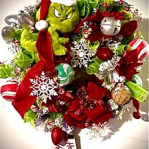 30 christmas grinch wreaths - Etsy 日本