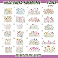 Wildflower Meadow Machine Embroidery Designs: Cottagecore Boho Bundle (9 Sizes, Instant Download)