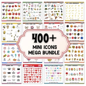 Può includere: Un mega pacchetto di ricami con oltre 400 mini icone. I temi includono frutta, golf, caccia, stelle, api, fiocchi, faccine sorridenti, palloni sportivi, elementi costieri, corone, cuori, fiocchi e fiori. Diverse dimensioni disponibili.