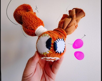 DIY hundleksak Mall + Mönster + Video - Hur man gör en egen Hundvakt040 LuLu ChuChu Digital Fil