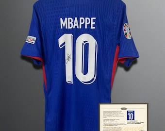 Kylian Mbappe Signed Printed France 2024 Tribute Jersey (read description)