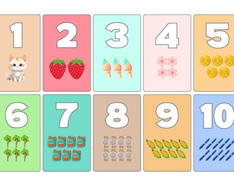 Educatieve Printables Nederlands | Kleuter Flashcards | Cijfers, Vormen, Lichaamsdelen | Printable Leren voor Kinderen