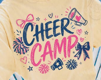 Camiseta para entrenadores de porristas del campamento / Instructores de porristas de secundaria