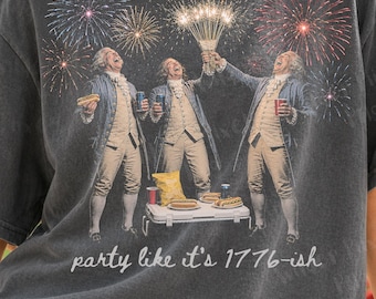 Party  It's 1776-ish for Dark Shirts Only Cowboy Frog PNG,Unhinged,world events,Sarcastic Politcal, Usa, Merica, Dumpster Fire,Protest Shirt