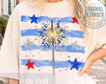 Rustic American Sparkler  Distressed Fourth Of July Png Unhinged, world events,Sarcastic Political, Usa, Merica, Dumpster Fire, Flag stars