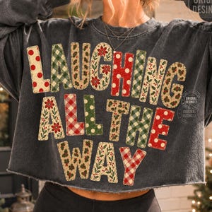 Jingle Christmas Letters Santa hot Coco Stripes Holly Jolly Trendy Distressed PNG Trending Christmas Xmas png sublimation stickers Polka Dot