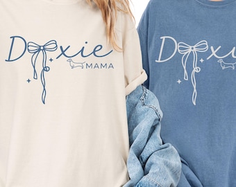Doxie Mama ,Dachshund PNG,Dog Mom Shirt Sublime,Puppy Mommy Tee design, Sublimation weiner, weenie dog,Puppies, Coastal,long dog,Mama Gift