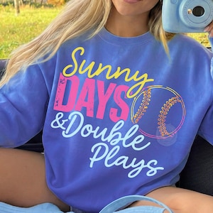 Sunny Days & Double Plays SoftBall field Mama Style PNG, Softball Clipart, Travel Baseball, Travel Softball Tournament, Softball Ball Mom