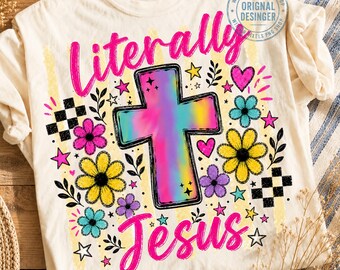 Literalmente Jesús Ora Cielo Cubo Cita PNG, Iglesia Cristiana Diseño de tendencia sublimación, Camiseta Bíblica, Camiseta Escritura Cristiana Grupo Juvenil