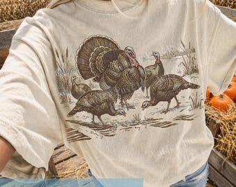 Vintage Retro Turkey Hunting PNG, Vintage 90s Retro Mallard duck Dog Art, Hunting Dog Clipart, GSP PNG Download,Turkey Season,eastern wild
