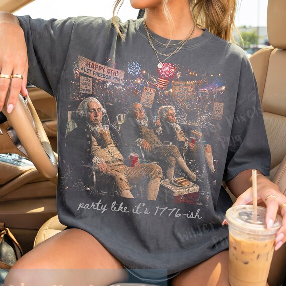 Party  It's 1776-ish Cowboy Frog PNG,Unhinged, world events,Sarcastic Politcal, Usa, Merica, Dumpster Fire,Protest Shirt