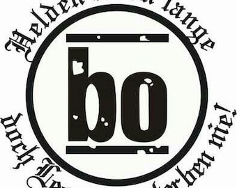 Böhse Onkelz Vinyl Aufkleber Logo – verschiedene Größen | Für Innen & Außen | Freistehende Schrift | Gold, Schwarz, Weiß