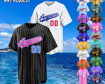 Custom  Baseball Jersey: Personalized Embroidery Name Number, ,Cheerleading Women Youth, Unique gifts for women