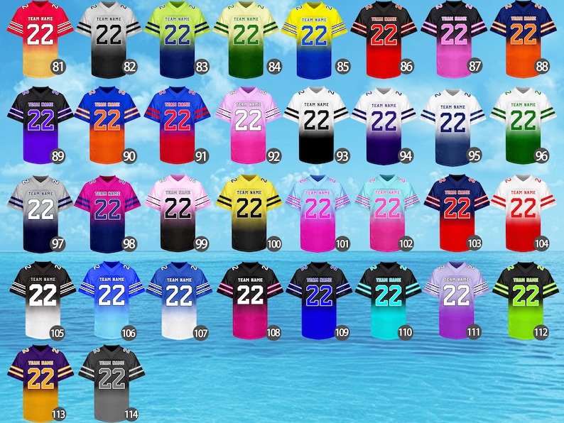 Custom Football Jersey - Personalized Embroidery or Print Team Uniform image 4