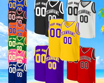 Custom Basketball Jersey, Personalized Name Number Team Uniform,
